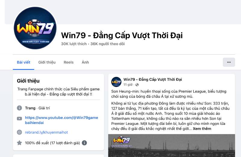 Fanpage Facebook chính thức