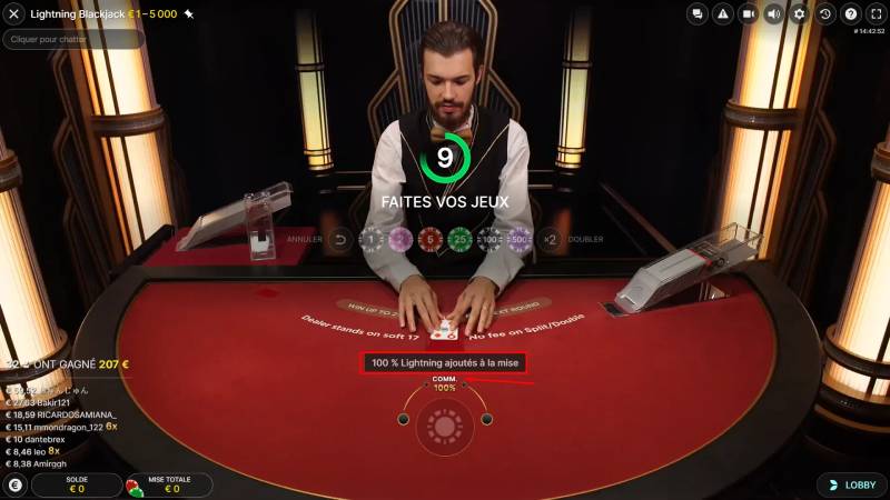 Hiểu rõ cách Lightning Blackjack hoạt động